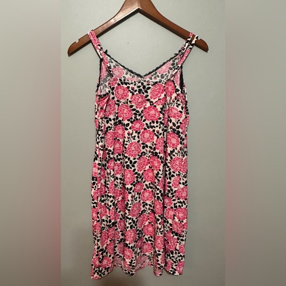 Vintage Laura Ashley Floral Lingerie Set - Half Robe & Chemise, Size XL - Picture 4 of 7